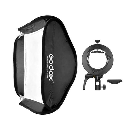 Image of moobody 80 * 80cm/31 * 31inch Flash Softbox Diffuser with -type Bracket Bowens Mount Carry Bag for Flash Speedlite Compatible with AD200Pro/V1 series/TT350 series/V860Ⅱ series/AD400Pro