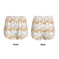 thumbnail image 3 of Balery Cute Cartoon Penguin Pantalones cortos deportivos para mujer con forro y dos bolsillos, elásticos, para entrenamiento, gimnasio, yoga-Medium, 3 of 7