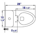 thumbnail image 2 of EAGO R-346SEAT Replacement Soft Closing Toilet Seat for TB346, 2 of 5