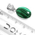thumbnail image 2 of Natural Malachite Pendant 925 Sterling Silver Handmade Jewelry, 2 of 4