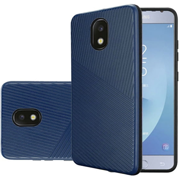 GSA Embossed Hybrid Case For Samsung Galaxy J7 (2018), J737 Blue