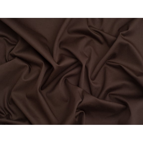 Minerva Stretch Woven Cotton Twill Fabric Brown - per yard