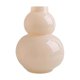 thumbnail image 2 of Jarrón de vidrio en forma de calabaza con acabado transparente, de 23 cm de alto, centro de mesa decorativo moderno para decoración del hogar y la oficina., 2 of 6