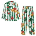 thumbnail image 3 of Renewold Xmas Ball Pine Cones Button Pajamas Pj Set of 2 Thermal Sleep Nightwear Lounge Sets Breathable Indoor Activities Tracksuit Outfits Women Christmas Pullover Tops Size M, 3 of 6