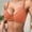 Orange, variant on Women's Thin Solid Color Comfortable Breathable Push Up Bra With Underwire Triple Bra Bras Wireless Compression Sports Bras for Women Milk Cups for Bra Pads for Sports Bras for Women Womens Bras