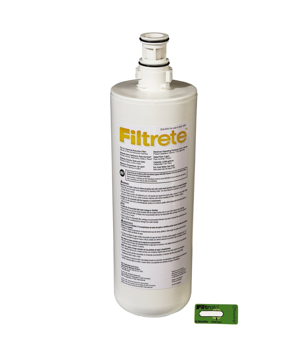 3m Filtrete Under Sink Standard Replacement Water Filter