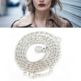 thumbnail image 2 of Cadena de collar de plata,Cadena de cuerda torcida de plata Collar de cuerda torcida de plata Cadena de plata Salida de alta intensidad, 2 of 8