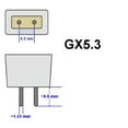 thumbnail image 2 of 4 Qty. Ushio EKE Ushio 21v 150w GX5.3 Lamp Bulb JCR21v-150w 1000306, 2 of 2