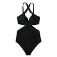 thumbnail image 3 of TEVEQ Bathing Up Monokini Swimsuit High Suit Wrap Swimwear One Piece Swimsuit Women Tummy Control Slimming Cheeky Modest 2025 Trendy Swim Suits for Women 2025 Bathing Suit for Women One Piece, 3 of 7