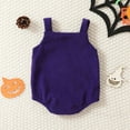 thumbnail image 4 of Mercatoo 𝐍ewborn Baby Girl Boy Halloween Romper Cute Pumpkin 𝐎nesie Corduroy Overall Shorts Suspender Jumpsuit, 4 of 5