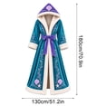 thumbnail image 2 of Soft Heated Robe, Princess Wearable Womens Robe, Blue Adjustable Temperature Cozy Robes for Women for Christmas Gift, Home Lounging, 2 of 7