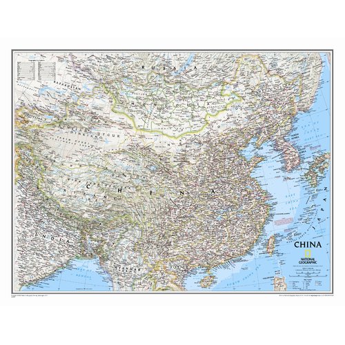 National Geographic Maps China Classic Wall Map