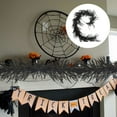 thumbnail image 4 of Black Strip-Shaped Coniferous Simulated Rattan Halloween Decoration, Rattan Simulation Feel Soft Rubber Rattan Pruboru Black Plant, for Helloween Decorations Home Decor (1Pc, 150cm/59In), 4 of 8