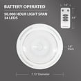 thumbnail image 4 of Bell + Howell Wireless Motion LED Ceiling Light Soft White 1 Piece Battery Operated Remote Control Easy Care, 4 of 7