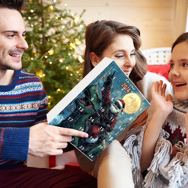 Fiudx Ofertas relámpago del día, solo en línea Calendario de cuenta regresiva para Navidad Mini colgante de acrílico con forma de dragón bebé Calendario navideño