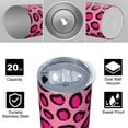 thumbnail image 4 of Animal Print 20 Oz Stainless Steel Skinny Tumbler – Vacuum Insulated Slim Travel Cup with Lid & Stainless Steel Straw, 360° Full Wrap Printed Tumbler for Home, Office & Outdoor Use, 4 of 6