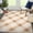 Taupe, variant on GlowSol 2' x 6' Long Runner Rug Bedroom Rug Modern Plaid Geometric Rug Farmhouse Stripe Rug Indoor Low Pile Non-Slip Rug for Laundry Kitchen, Taupe