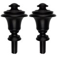 thumbnail image 1 of fastboy 1/2/3/5 2 Pcs Embouts de Tringle à Rideau 3/4 Pouce Remplacement pour Salon Noir 2 Pcs 1 Pce, 1 of 1