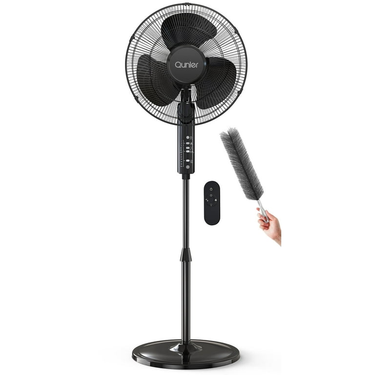 Qunler 16" Pedestal Fan 2-Pack, 3-Speed, Remote, Adjustable photo 6