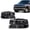 Clear lens Black Housing Clear Reflector, variant on Headlights, Fit For 99-02 Chevy Silverado Corner Headlight Bumper Lamp Left & Right Pair Set