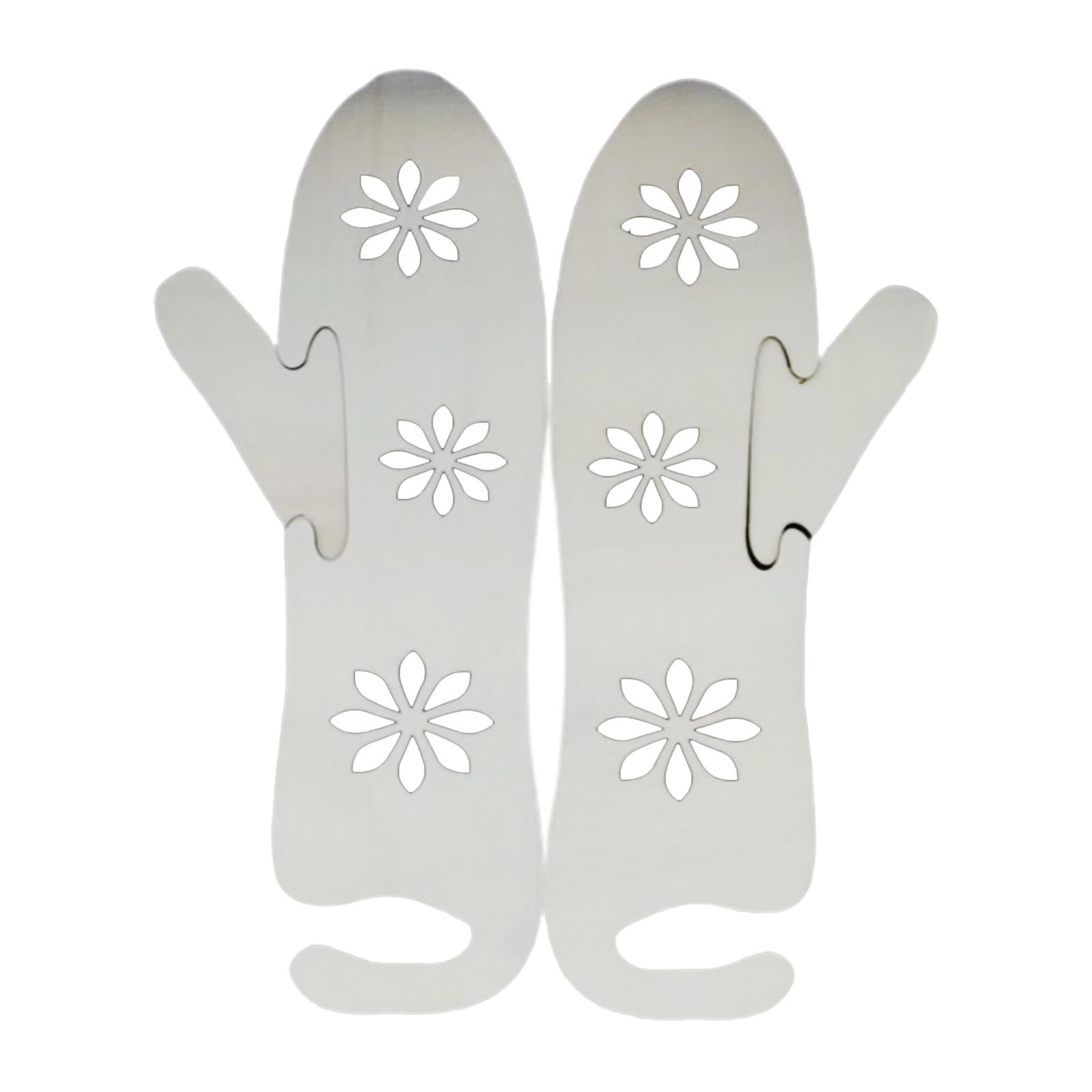3 Pairs DIY Wooden s Display Handmade Knitting Gloves Tool Weave Yarn Crafts for Handmade Lovers 36x9cm Flower 36x9cm
