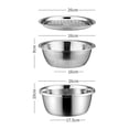 thumbnail image 5 of 3 coladores y ralladores de cocina de acero inoxidable multifunción con escurridor. 26cm, 5 of 5