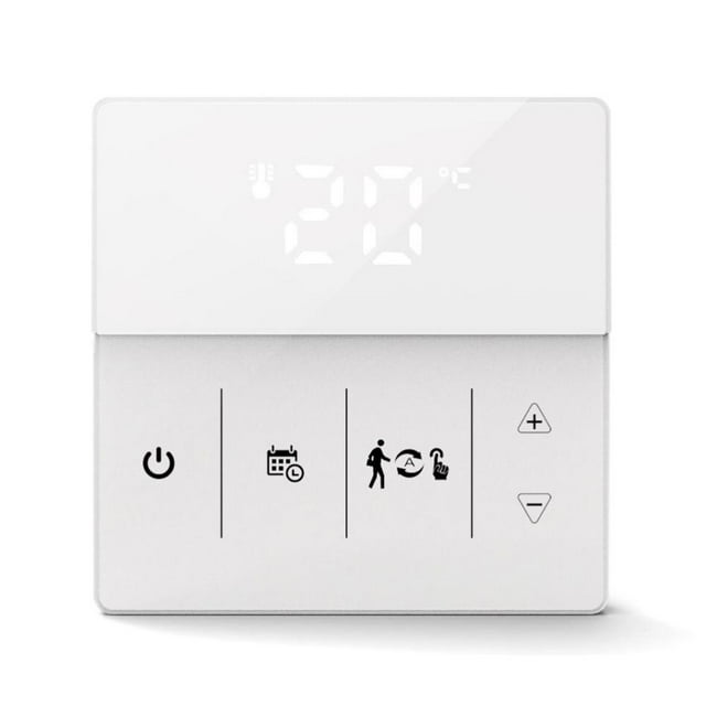Termostato De Temperatura Ambiente Inteligente Con Wifi Controlado A Distancia Termostato Regulador De Calefacción Por Suelo Radiante Montado En La Pared Scienceny EL016996-03