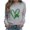 507_Grey, variant on Women's Hoodless Sweatshirt Women'S St. Day Glitter Print Sweatshirt Crew Neck Sleevelessess Pullover Festive Shimmering Green Casual Hoodie Fr
