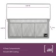 thumbnail image 3 of Utensil Holder By Mindspace, Kitchen Condiment Organizer and Flatware Utensil Caddy | The Mesh Collection, Silver, 3 of 5