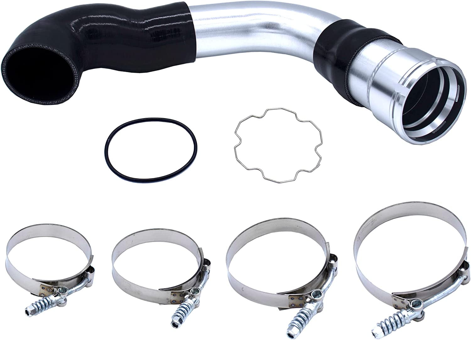 Galaxy Auto Cold Side Intercooler Pipe Fix Upgrade Kit Compatible with 2017-2019 Ford 6.7L Powerstroke Diesel 