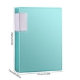 thumbnail image 3 of EDHITNR 20 Pocket A4 Document Folder Semi Transparent Polypropylene File Pouch Multi Pocket Exam Paper Organizer, Color Coded Student Certificate Holder for School Office, 3 of 6
