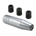 thumbnail image 1 of Silver 13cm Length Universal Aluminum Car Truck Racing Gear Shift Knob Stick With 3 Adapter, 1 of 5