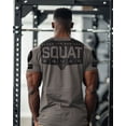 thumbnail image 3 of Gymish Squat Squad Gym Shirt for Men – Funny Workout T-Shirt with Rubber Back Design, Men's Gym Clothes, Fitness & Lifting Tee, 3 of 6
