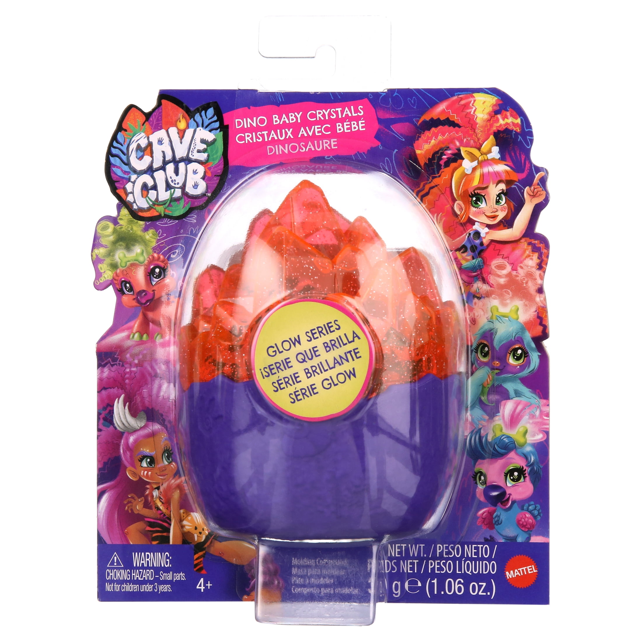 Cave Club Dino Baby Crystals Glow Series Surprise Pet With Slime Or Sand Styles May Vary Walmart Com Walmart Com