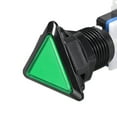 thumbnail image 5 of Botón de juego 39x39x39 Triángulo 12V Interruptor de botón iluminado LED con microswitch para video arcade Verde 3pcs, 5 of 5