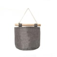 thumbnail image 2 of Linen Hanging Bags for Wall Storage Organizer with Wooden Pole Multi Cotton Linen 12.5 x 7.8 x 4.3 inches, 2 of 2