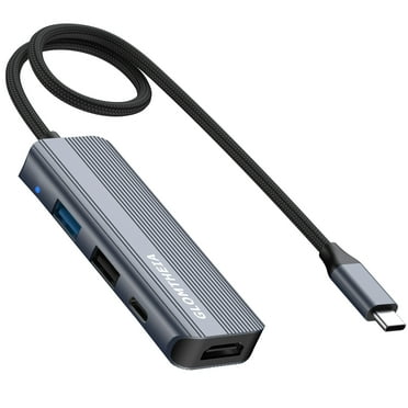 USB C Hub for Laptop Multiport Adapter with 4K@30Hz HDMI, USB 3.0, USB 2.0, PD 100W