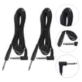 thumbnail image 2 of Câbles de Guitare Durables pour Instruments Électriques en Matériau PVC Couleur Noire 6 35 mm, 2 of 8