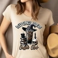 thumbnail image 4 of Witches Brew Coffee Club Shirt | Gothic Witch Iced Coffee Halloween T-Shirt , Maroon, Size XL, 4 of 6