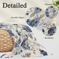 thumbnail image 3 of Blue Gray Spring Floral Body Pillow Covers 20"x54", Vintage Botanical Soft Brushed Microfiber Breathable Throw Pillow Covers, Decorative Pillowcase with Zipper for Couch Sofa Bedroom Living Room, 3 of 9