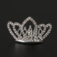 thumbnail image 2 of Mini corona de de imitación para niños, princesa nupcial, Tiara de de imitación, accesorios para el cabello Plata Yuyangstore Mini corona Tiara de diamantes de imitación, 2 of 8