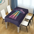 thumbnail image 4 of Yayeee Tablecloths 60" x 108" Rectangle Wrinkle Resistant Party Table Cover, Purple UFO, 4 of 8