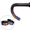 thumbnail image 4 of 2 cintas coloridas para manillar de bicicleta, cintas antivibración con enchufe de 2 barras, EVA PU para ciclismo, absorción de golpes, BMX, bicicleta arcoíris Baoblaze Cintas de manillar de bicicleta de carretera, 4 of 8
