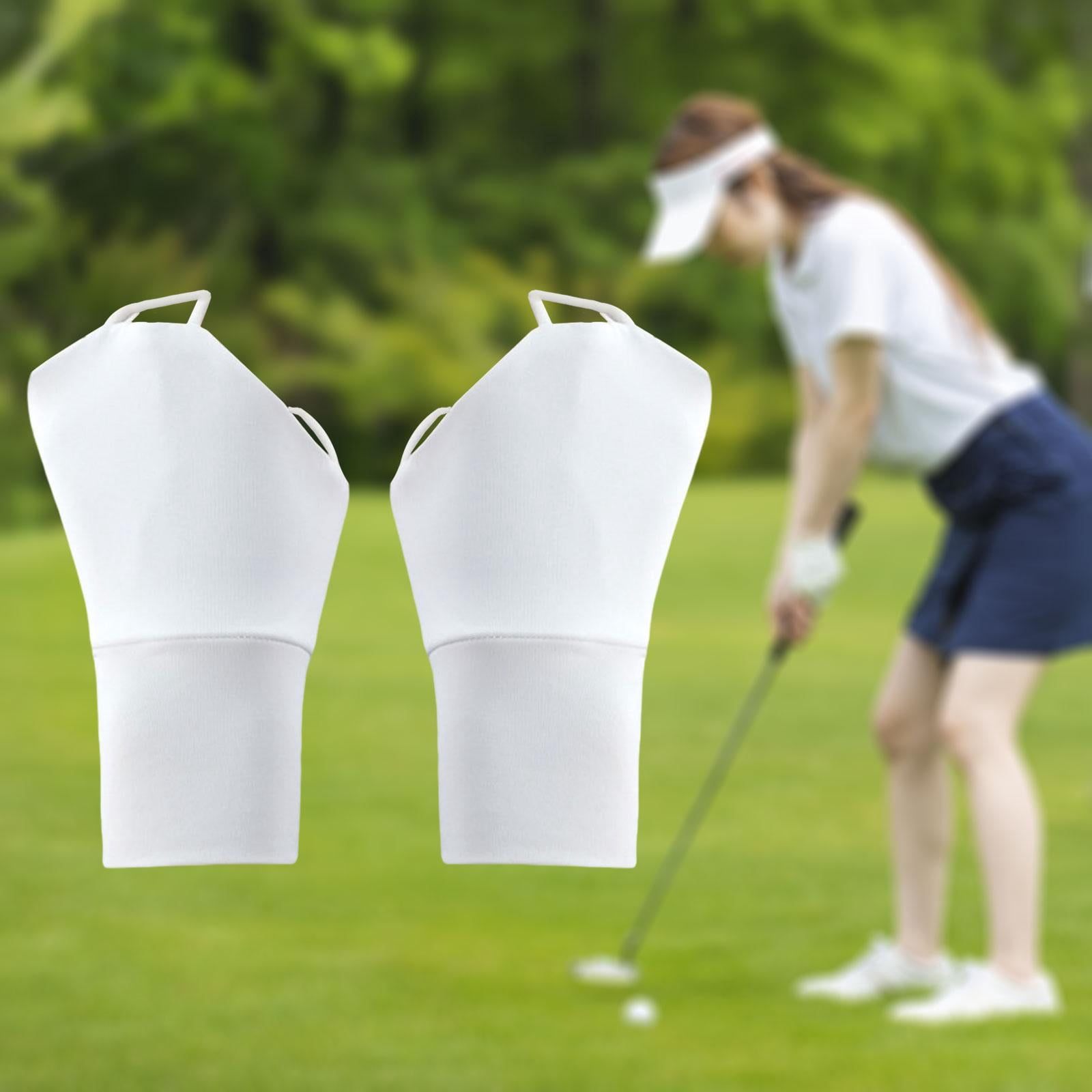 1 Pair Driving Gloves Hand Protection Palmless Gloves Stretchable Cooling Material for Summer Golf Running Travel