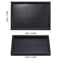 thumbnail image 2 of Uxcell Wood Serving Tray Rectangular Platter Tea Coffee Snack Candle Plate for Home Kitchen 10x7 Inch, 2 of 6
