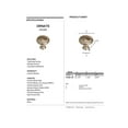 thumbnail image 2 of Alno A3650-14-PB Ornate 1-1/4 Inch Cabinet Knob Polished Brass, 2 of 2