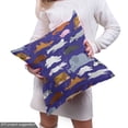 thumbnail image 4 of Ambesonne Animals Fabric by the Yard Upholstery, Many Creatures Sleeping, 10 Yards, Indigo Multicolor, 4 of 4