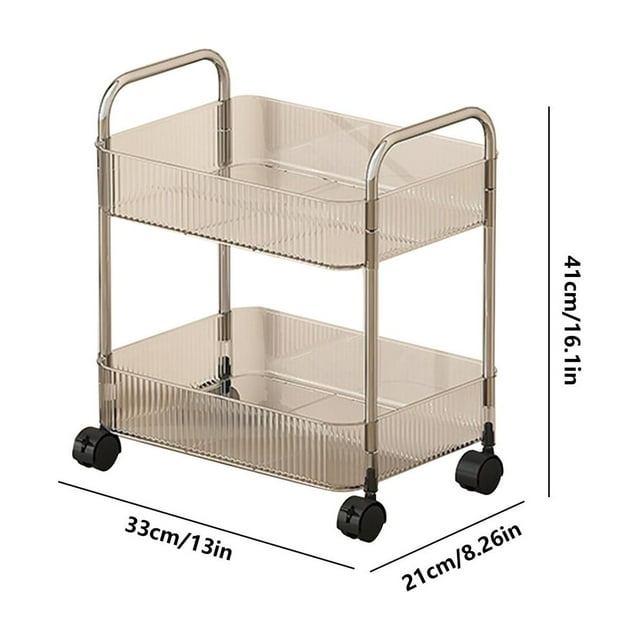 Chariots avec Roues Chariot de Rangement Polyvalent Roulant avec Roues pour Cuisine, Salon, Bureau et Salle de Bain Chariots Roulants avec Roues