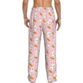 thumbnail image 3 of Xecao Rabbit And Carrot Men's Straight Lounge Pajama Pants: The Ultimate in Comfortable Sleepwear, 3 of 9