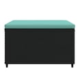 thumbnail image 2 of vidaXL Garden Footrests with Cushions 2 pcs Black Poly Rattan, 2 of 5